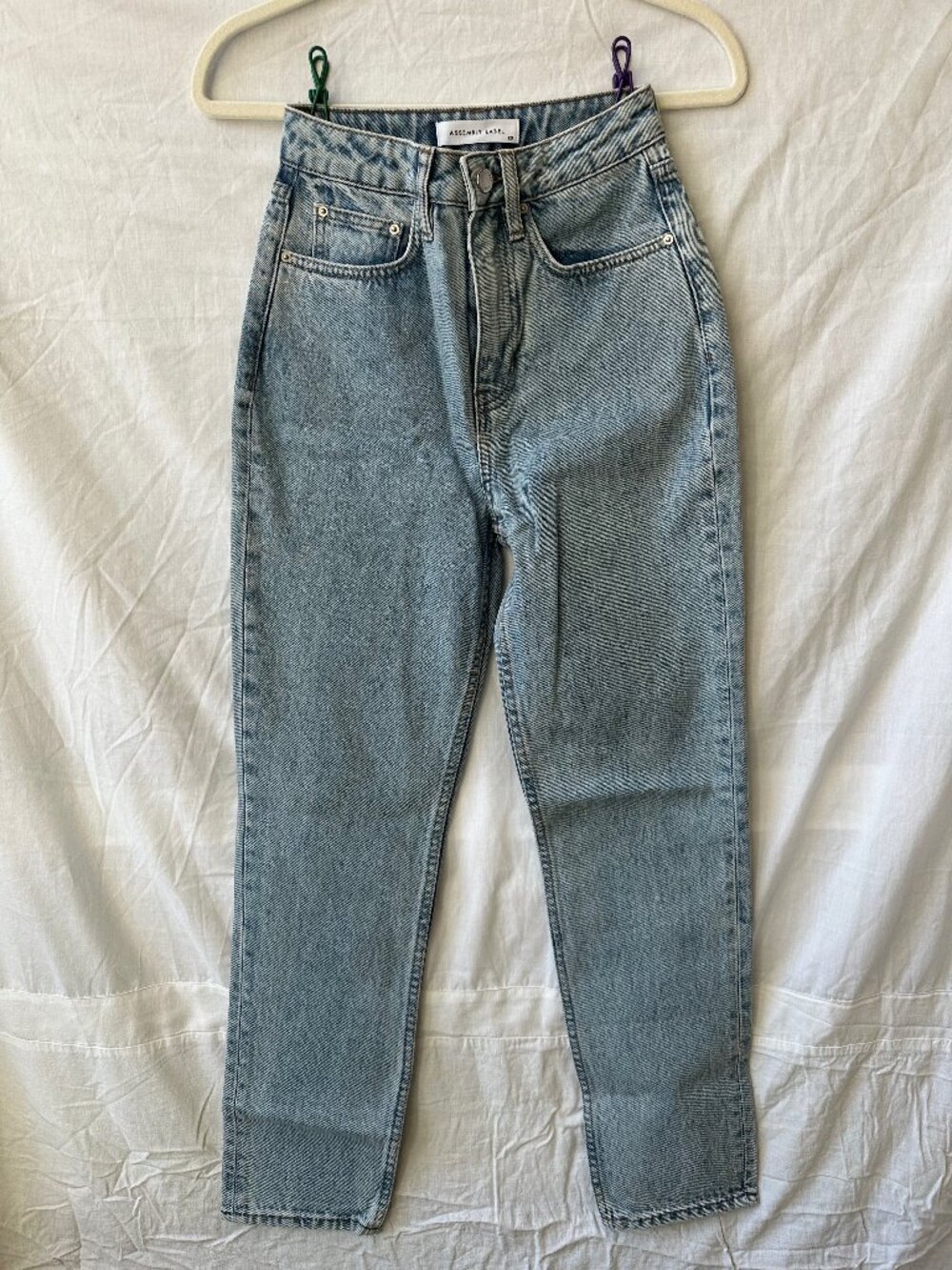 Assembly Label Jeans – Size 23. Light Wash Denim. NWOT